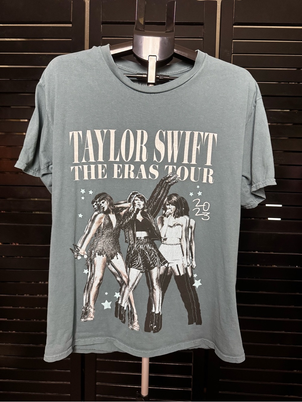Taylor Swift The Eras Tour Graphic Tee - Dusty Blue Green